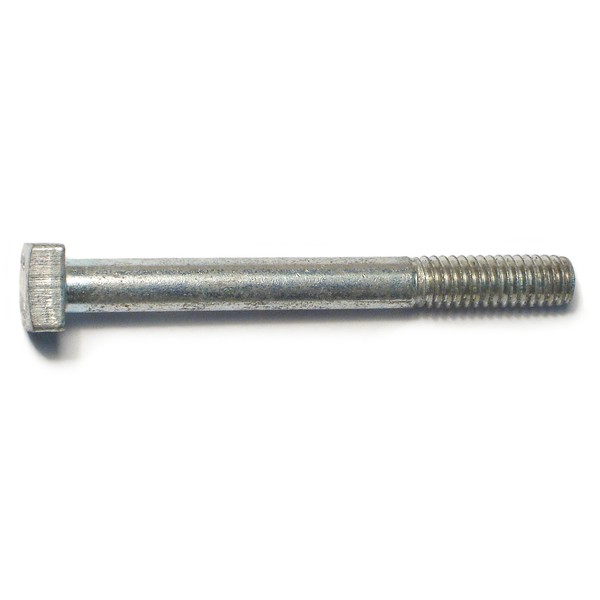 Midwest Fastener Square Head Bolt, Steel, Grade 2, Zinc Plated, 5/16"-18 Thread Size, 3" Lg, 10 PK 71708